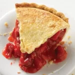 Strawberry Rhubarb Pie Slice