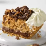 Chocolate Peanut Butter Cup Pie Slice