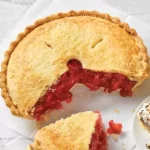 Whole Strawberry Rhubarb Pie
